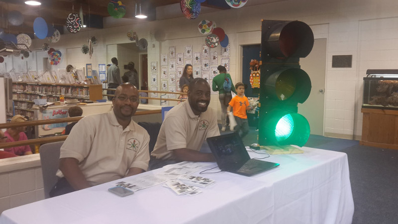 NSBE MP Members at STEAMFest at Montgomery Academy